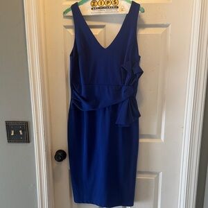 MARINA Royal Blue Midi Dress